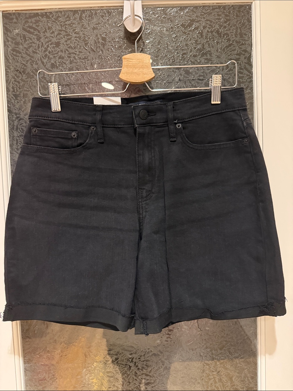 Calvin Klein Black Women's Denim Shorts size 10
